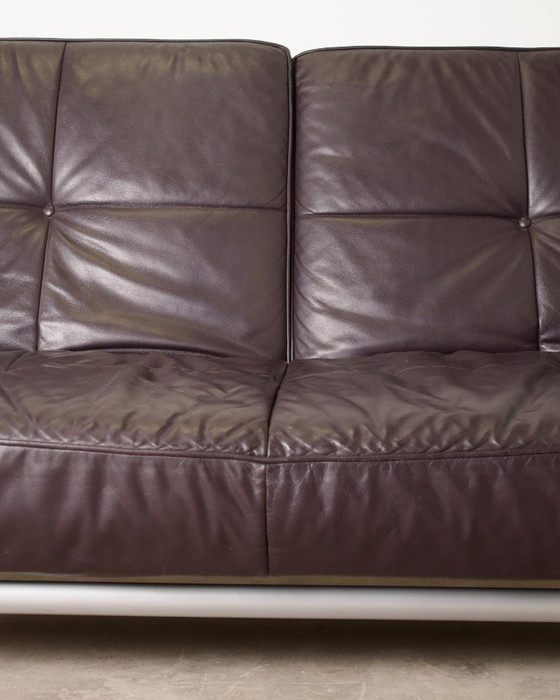 Image 1 of SMALA vintage leren bank voor Cinna, ontwerper Pascal Mourgue, 2000