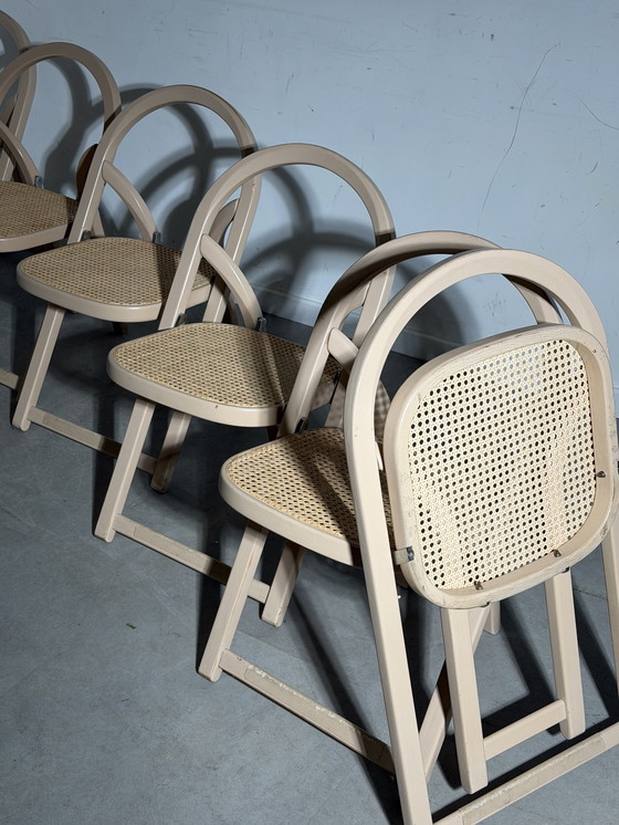 Image 1 of Set of Six Foldable “Arca” Chairs by Gigi Sabadin for Crassevig