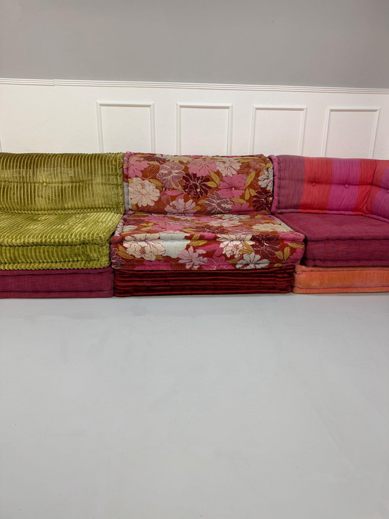 Image 1 of Roche Bobois Mah Jong Designer Sofa Fabric Couch MahJong Lounge