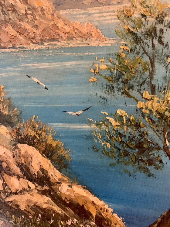 Mediterranean - View of the Esterel By Brandeo – Paintings & Drawings, Wood, Canvas (photo 7 of 15)
