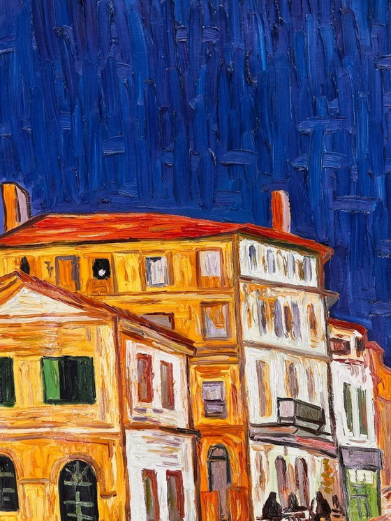 Image 1 of Œuvre de Van Gogh peinte à la main sur toile (roulée)