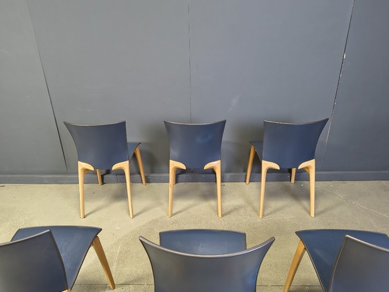 Image 1 of Chaises Cos S-12 de Josep Llusca pour Cassina, années 1990 - lot de 6