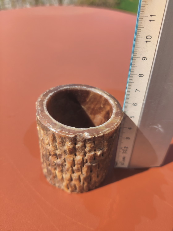 Image 1 of Vintage alabaster set Volterra 1960s or 1970s