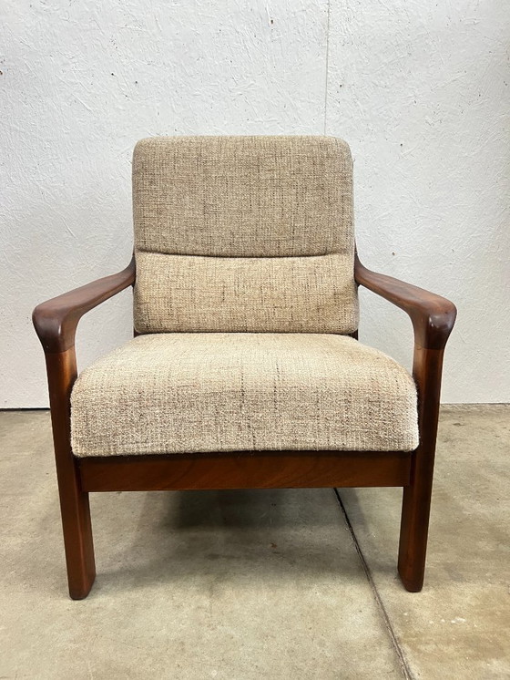 Image 1 of Vintage Teakhouten Scandinavische Fauteuil, 1960's