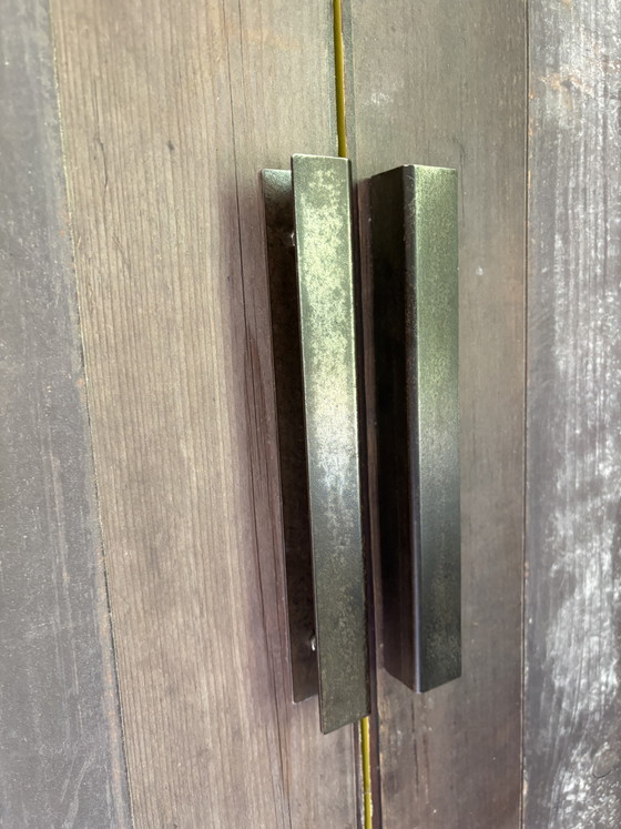 Image 1 of Mobile industriale con carta da parati originale di Piet Hein Eek.