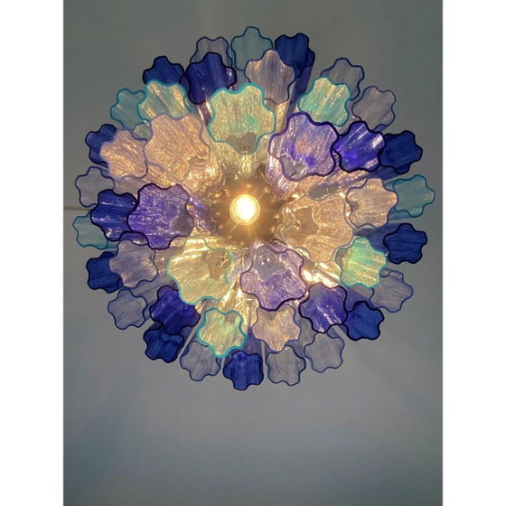 Image 1 of Lampadario Tronchi di lusso contemporaneo tricolore in stile muranese in stile Venini