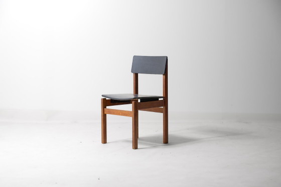 Mid-Century Set van 'Abstracta' stoelen van Jos De Mey – Eetkamerstoelen, Leather (photo 14 of 15)