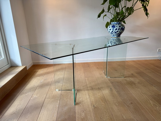 Glass table 200x90cm and 6x white HAY element chairs – Kave Home, Dining set (photo 2 of 7)