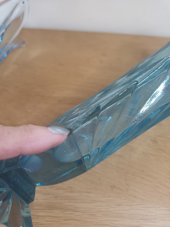 Image 1 of 2 Art Deco pressed glass vases