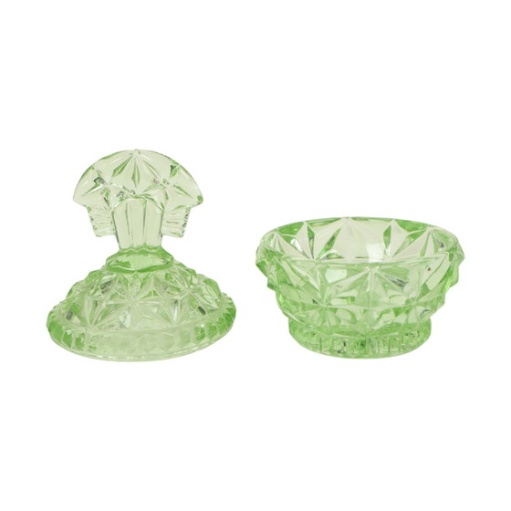 Image 1 of Set de toilette en cristal vert Set Boudoir