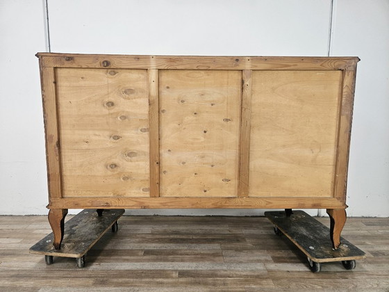 Commode Chippendale en loupe de noyer, années 1940 – Wood, Klassiek (photo 22 of 22)