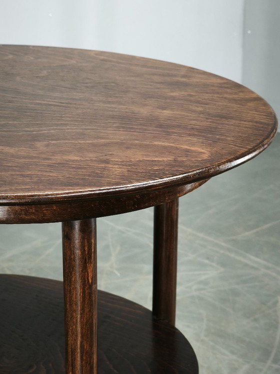 Josef Hoffmann Weense Secession ovale tafel, Kohn of Thonet, circa 1900 – Bijzettafels, Wood (photo 9 of 12)