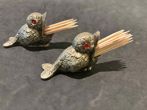 Image 1 of Antiques match hoders baby birds
