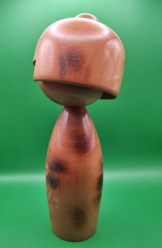 Magnifique Kokeshi de Masae Fujikawa (1942-2015) – Objets déco, Wood (photo 4 of 6)