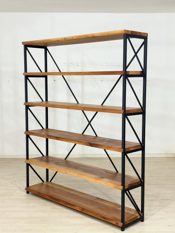 Image 1 of Boekenkast in mid-century modern stijl / Decoratieve plank / Plankenrek / Vintage