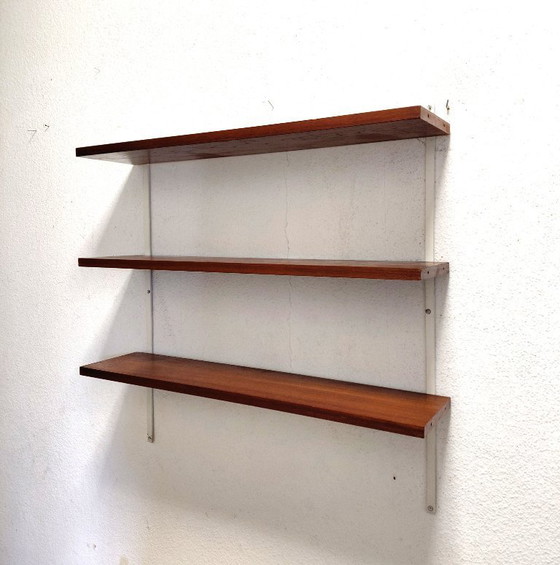 Image 1 of Sixties separate wall rack with three shelves