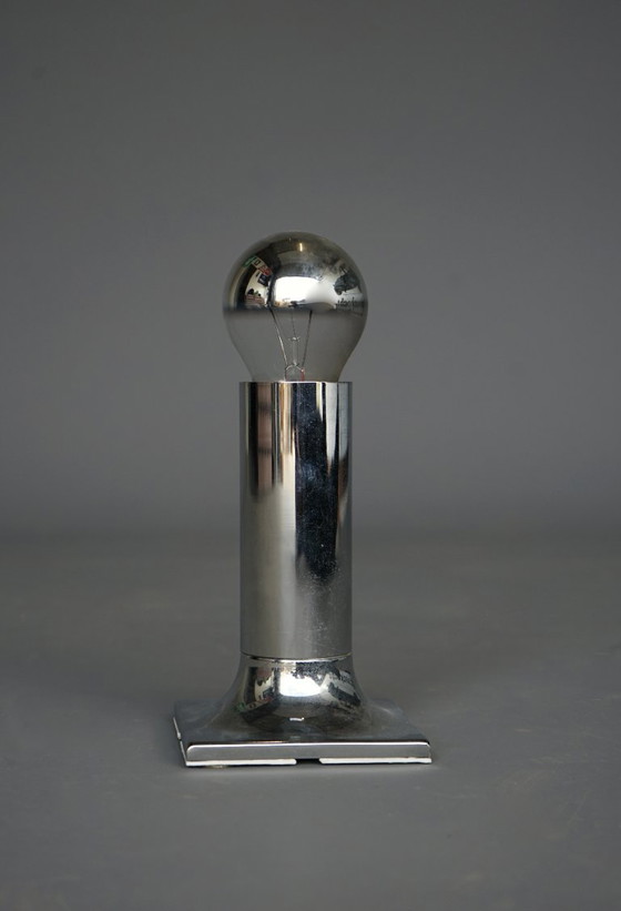 Image 1 of Lámpara de techo cromada Space Age de Rolf Krüger para Staff, 1970