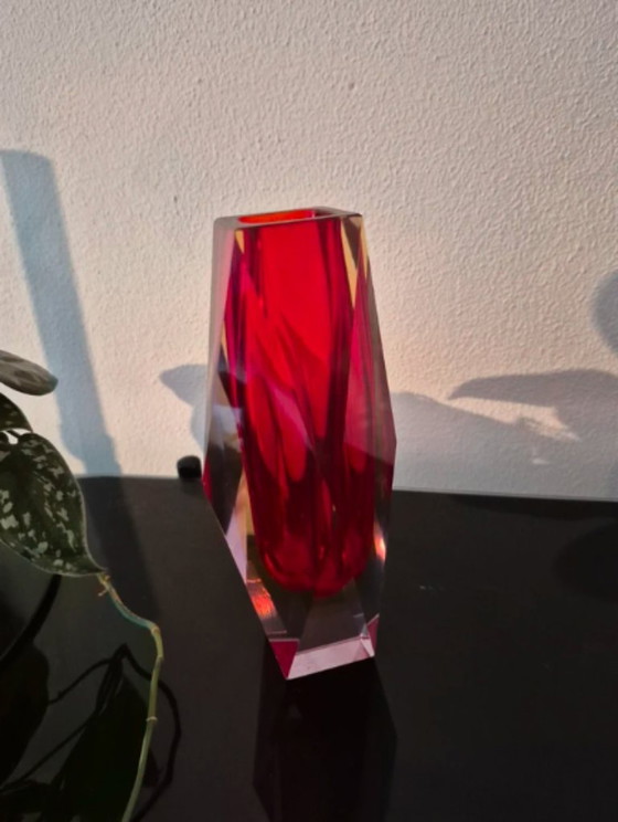 Image 1 of Murano glass summerso vase 1960s/70s