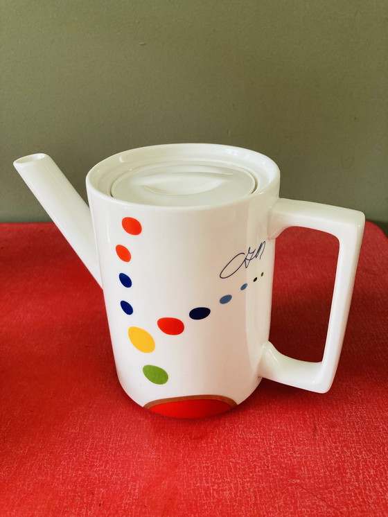 Image 1 of Tetera con taza y platillos Corry Ammerlaan