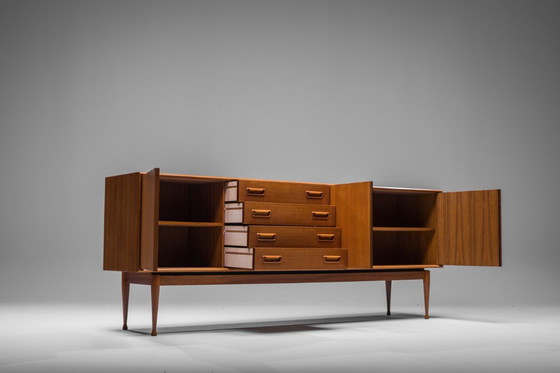 Image 1 of Credenza danese in teak di Gunnar Nielsen per Tibergaard, 1960