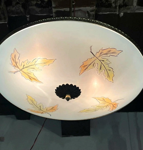 Image 1 of Rara lámpara colgante de diseño italiano / Pietro Chiesa para Fontana arte