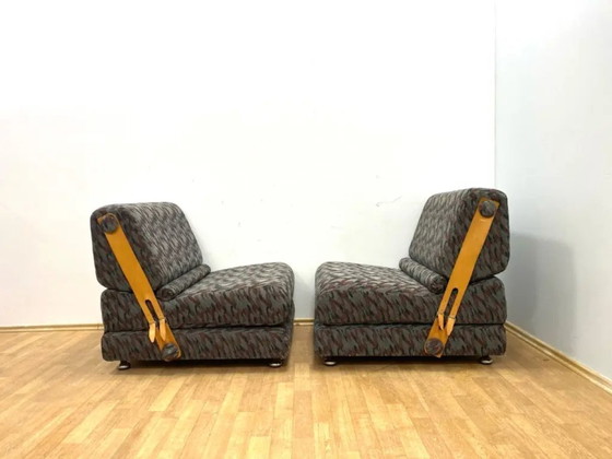 Image 1 of Mid-Century Folding Two-Seat Sofa, 1970s, Czechoslovakia