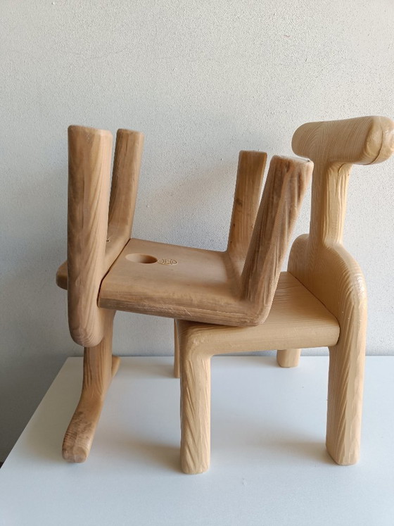 Een paar vintage Italiaanse kinderstoelen – Canova & Eurotoys, jaren 70/80 – Hockers en poefs, Plastic (photo 6 of 11)