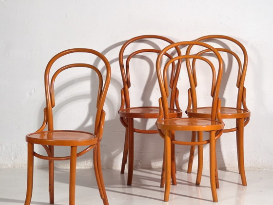 Sedie Thonet antiche (c.1920). Set di 4 pezzi #5 – Sedie da pranzo (photo 2 of 40)