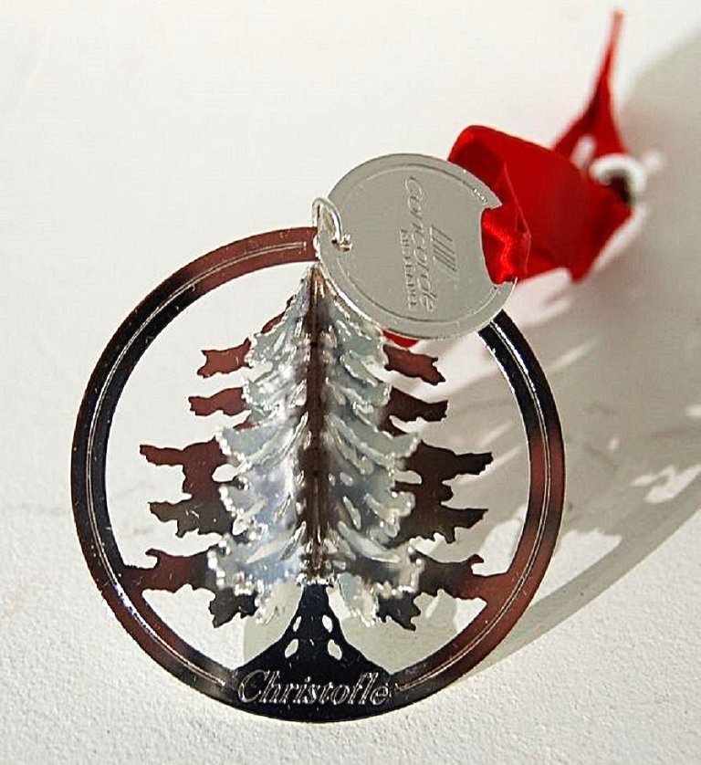 Concorde Air France Christofle Christmas ball decoration 1990