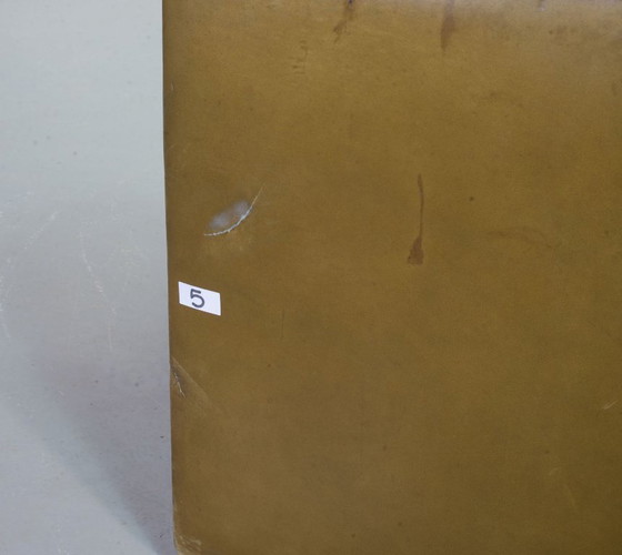 Image 1 of Sofá modular De Sede DS11 de cuero con parches verde oliva, diseño de mediados de siglo, 6 elementos. Suiza, años 70.