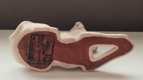 Image 1 of Vintage Mid-Century Hand-Molded Leather Greyhound Château Leather (Canada)