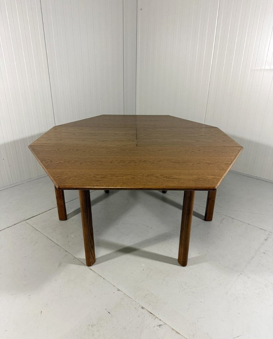 Image 1 of Extendable hexagonal dining table 1970s