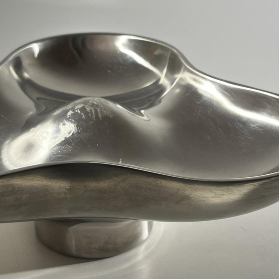Tripartite Dish in Stainless Steel by Karim Rashid for Georg Jensen, Denmark, 1970s – Crockery, Metal, Design (photo 5 of 13)
