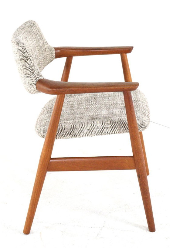 Image 1 of Svend Åge Eriksen voor Glostrup GM11 stoel vintage Deens design nieuw gestoffeerd