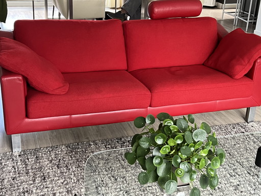 Leolux Design Sofa Antonia Color Ferrari Red