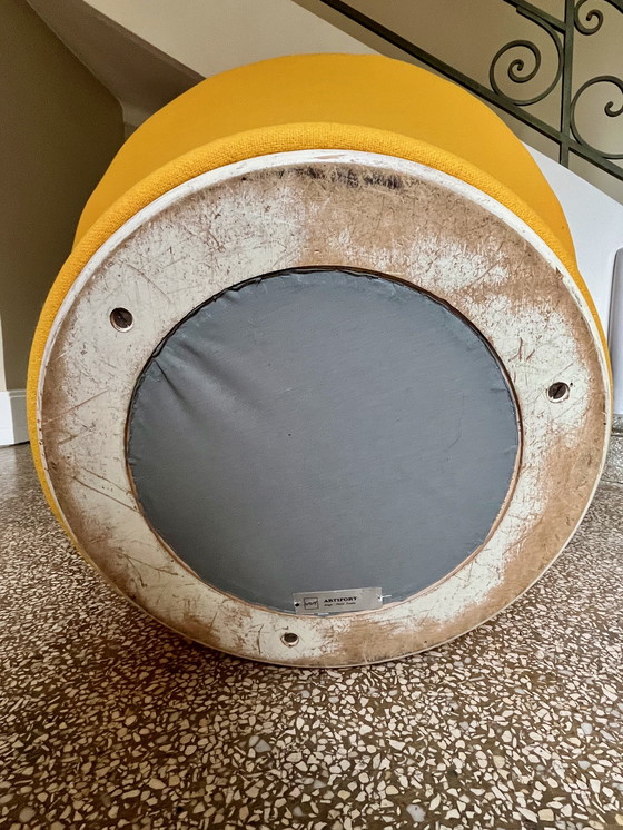 Image 1 of Sillón seta y otomana de Pierre Paulin, Edition Artifort, años 60