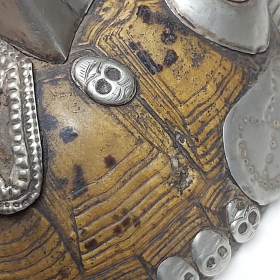 Image 1 of Ritual Tibetan Turtle Shell Mask Kapalas Offering Bowl