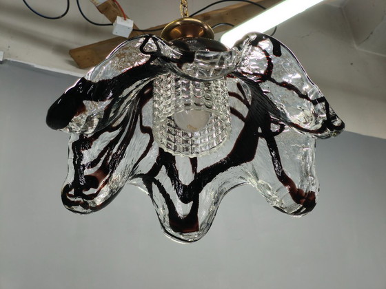 Image 1 of Een paar hanglampen van Murano-glas, Italië, jaren 1960.