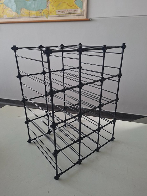 Image 1 of vintage modulair wijnrek minimalist design Bijenkorf jaren 80-90