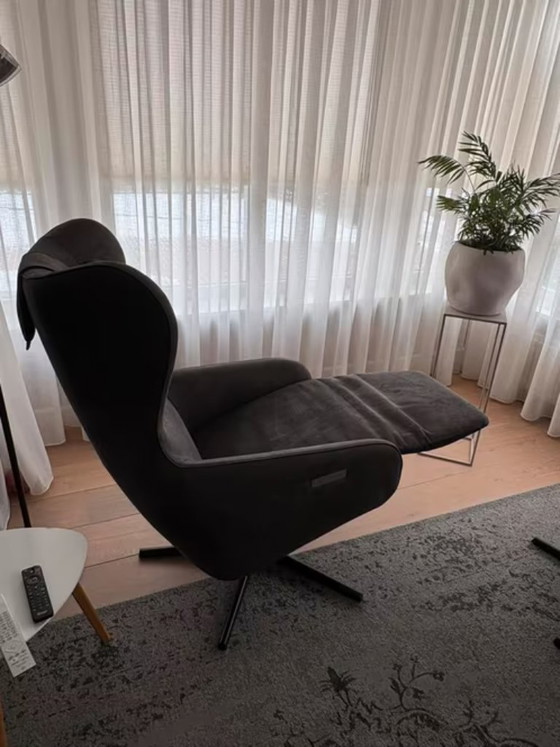 Set Van 2 Relaxstoelen Prominent, Type A-101 – Fauteuils, Leather, Metal (photo 3 of 6)