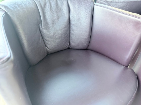 6 poltrone originali Rolf Benz 390 in pelle color melanzana – Leather (photo 5 of 6)
