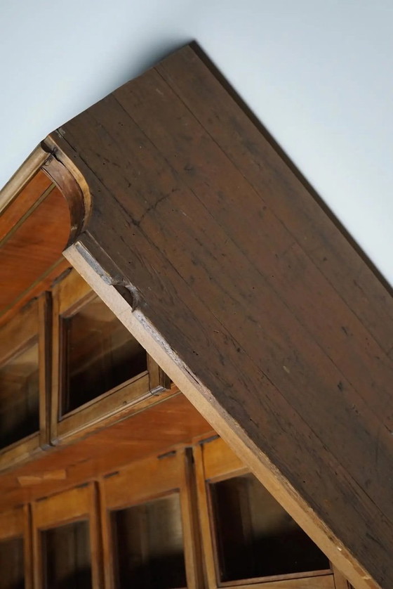 Image 1 of Antiguo mueble de mercería holandés de gran tamaño, fabricado en madera de haya, década de 1920/1930