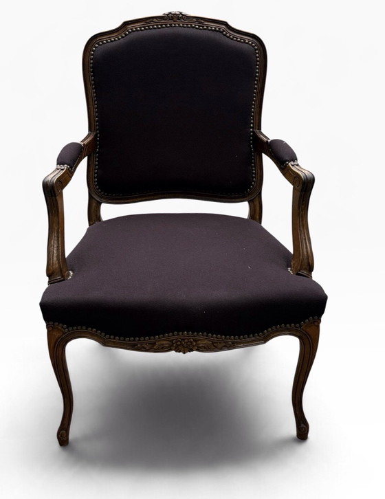 Sillón francés restaurado – Sillones, Textil, Terciopelo (photo 5 of 8)