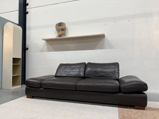Divano pieghevole Wschillig in pelle marrone 235