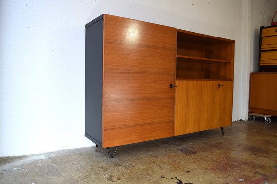 Image 1 of Mid - Century highboard vintage sideboard cabinet chest of drawers