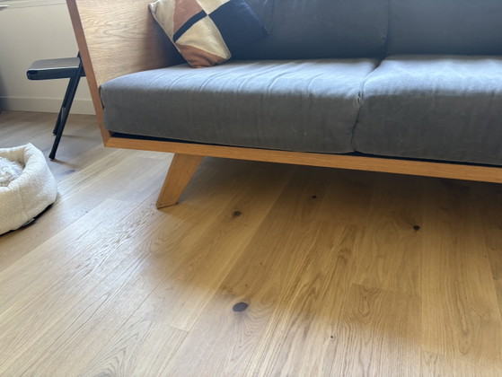 Pamono Wooden Structure Sofa Designer Philipp Roessler – nutsandwoods, Textile (photo 2 of 5)