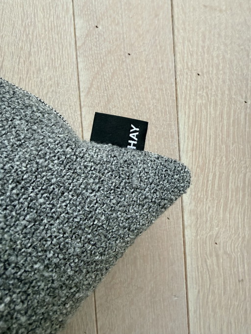 Heu, Donkergrijs Bouclé Kussen