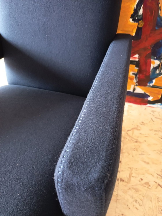 Image 1 of CASSINA Utrecht 637 armchair in Midnight BLUE Kvadrat wool by Gerrit Rietveld