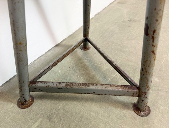 Image 1 of Grey Industrial Workshop Stool, 1960s