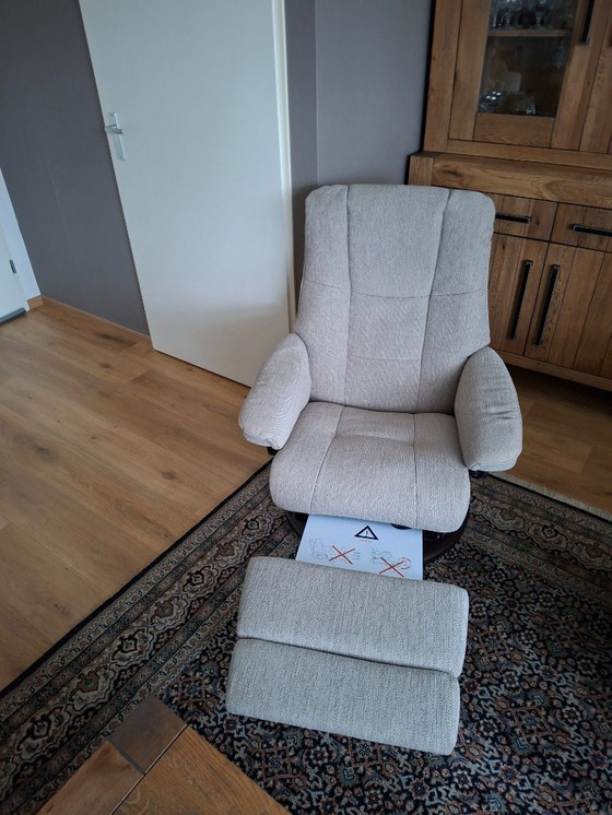 Image 1 of Set Stressless Mayfair Medium Power leg + accu fauleuils met elektrische relax: